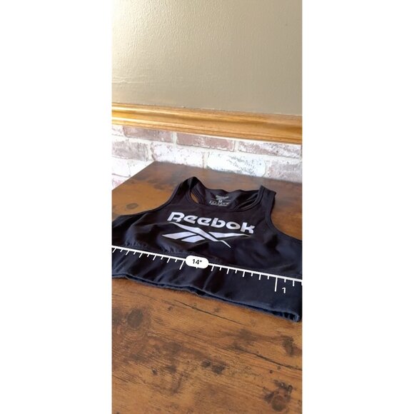 Reebok Womens Black Sports Bra Medium - Picture 10 of 13